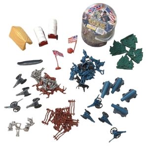 American Civil War Soldier Playset Bucket Approx. 100 Pieces